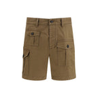 Dsquared² Brown Cotton Bermuda Shorts Dsquared²