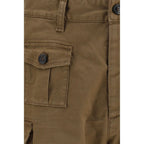 Dsquared² Brown Cotton Bermuda Shorts Dsquared²
