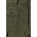 Dsquared² Bicolor Cotton Bermuda Shorts