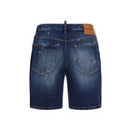 Dsquared² Blue Cotton Bermuda Shorts