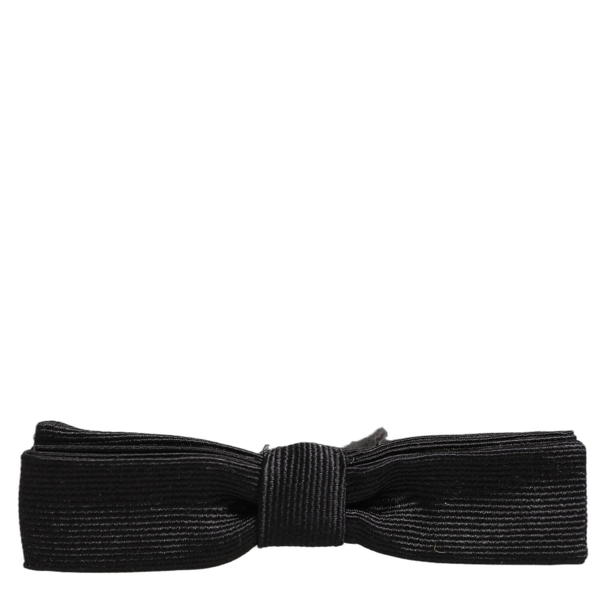 Dolce & Gabbana Men Black 100% SIlk Adjustable Neck Papillon Bow Tie