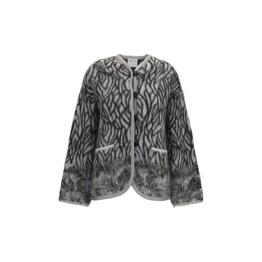 Forte_Forte Gray Alpaca Vicugna Pacos Cardigan Forte_Forte