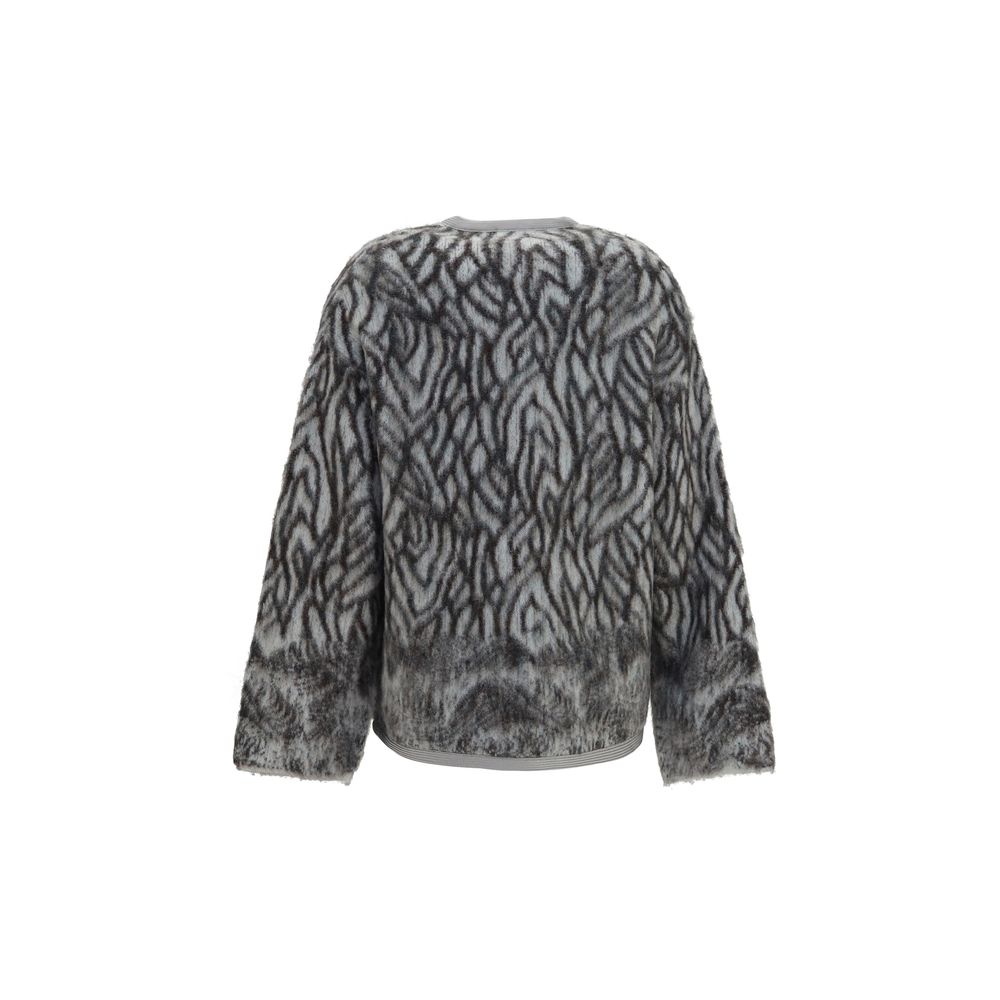 Forte_Forte Gray Alpaca Vicugna Pacos Cardigan Forte_Forte