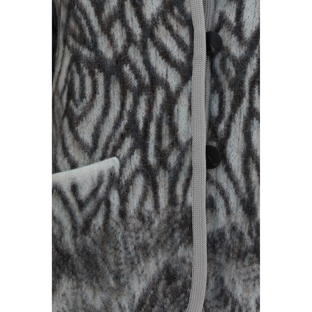 Forte_Forte Gray Alpaca Vicugna Pacos Cardigan Forte_Forte