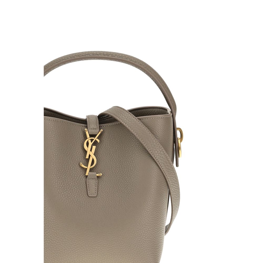 Saint Laurent Beige Calf Leather Bos Taurus Backet Bag Saint Laurent
