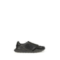 Dolce & Gabbana Black Calf Leather Bos Taurus Athletic Sneakers Dolce & Gabbana