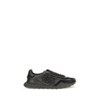 Dolce & Gabbana Black Calf Leather Bos Taurus Athletic Sneakers Dolce & Gabbana