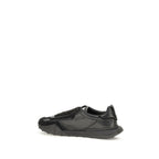 Dolce & Gabbana Black Calf Leather Bos Taurus Athletic Sneakers Dolce & Gabbana