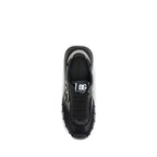 Dolce & Gabbana Black Calf Leather Bos Taurus Athletic Sneakers Dolce & Gabbana
