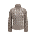 P.A.R.O.S.H. Beige Wool Oves Aries Turtleneck P.A.R.O.S.H.