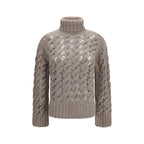 P.A.R.O.S.H. Beige Wool Oves Aries Turtleneck P.A.R.O.S.H.