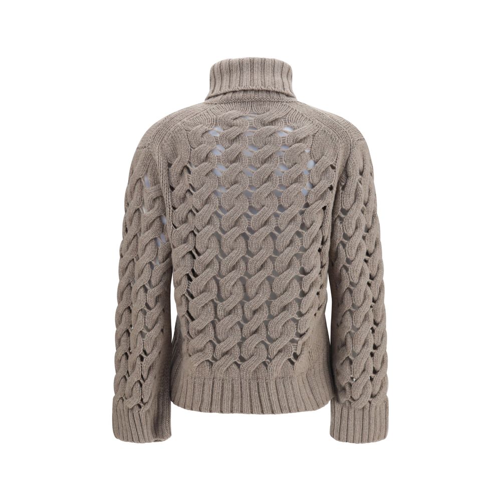 P.A.R.O.S.H. Beige Wool Oves Aries Turtleneck P.A.R.O.S.H.