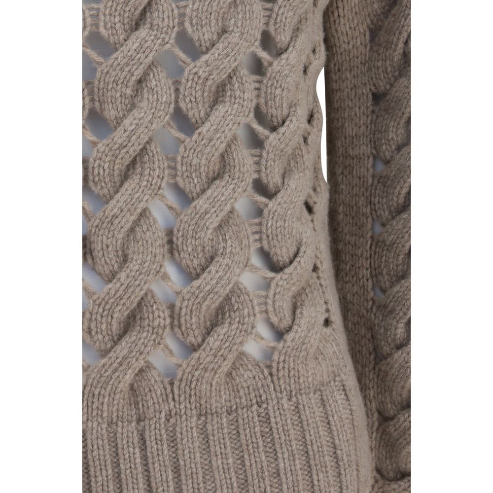P.A.R.O.S.H. Beige Wool Oves Aries Turtleneck P.A.R.O.S.H.