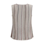Missoni Multicolor Rayon Sleeveles T-Shirt
