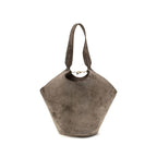 Khaite Beige Calf Leather Bos Taurus Shoulder Bag Khaite