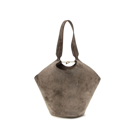 Khaite Beige Calf Leather Bos Taurus Shoulder Bag Khaite