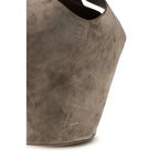 Khaite Beige Calf Leather Bos Taurus Shoulder Bag Khaite