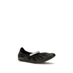 Jimmy Choo Black Calf Leather Bos Taurus Ballet Flats Jimmy Choo