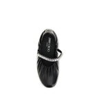 Jimmy Choo Black Calf Leather Bos Taurus Ballet Flats Jimmy Choo