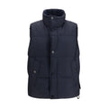Stone Island Blue Goose Down Sleeveless Jacket