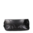 Jil Sander Black Leather Clutch Bag