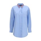 Fabiana Filippi Blue Cotton Dress Shirt