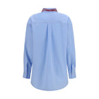 Fabiana Filippi Blue Cotton Dress Shirt