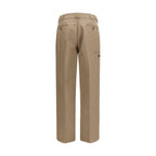 Prada Brown Cotton Casual Pants