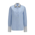 Prada Blue Cotton Dress Shirt