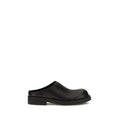 MM6 Black Calf Leather Bos Taurus Mules