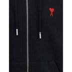 Ami Paris Black Cotton Sweatshirt