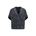 Giorgio Armani Blue Cotton Denim Jacket