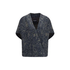 Giorgio Armani Blue Cotton Denim Jacket