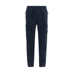 Stone Island Blue Cotton Cargo Pants