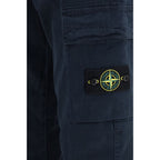 Stone Island Blue Cotton Cargo Pants