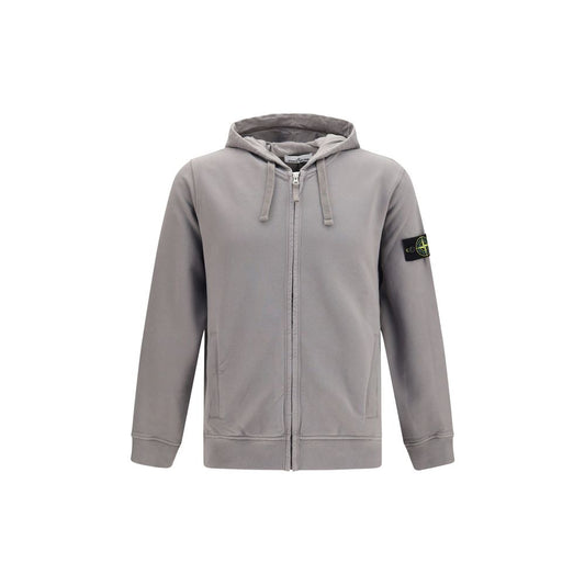 Stone Island Gray Cotton Sweatshirt Stone Island