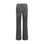 Mother Denim Gray Cotton Bootcut Jeans