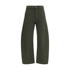 Mother Denim Bicolor Cotton Relaxed Fit Jeans