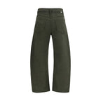 Mother Denim Bicolor Cotton Relaxed Fit Jeans