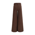 Mother Denim Brown Cotton Jeans Denim