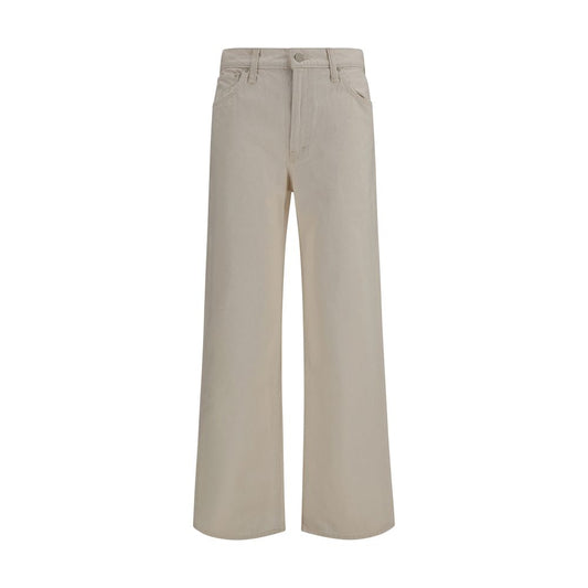 Mother Denim White Cotton Relaxed Fit Jeans Mother Denim