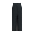 Giorgio Armani Black Silk Casual Pants