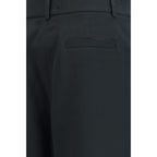 Giorgio Armani Black Silk Casual Pants