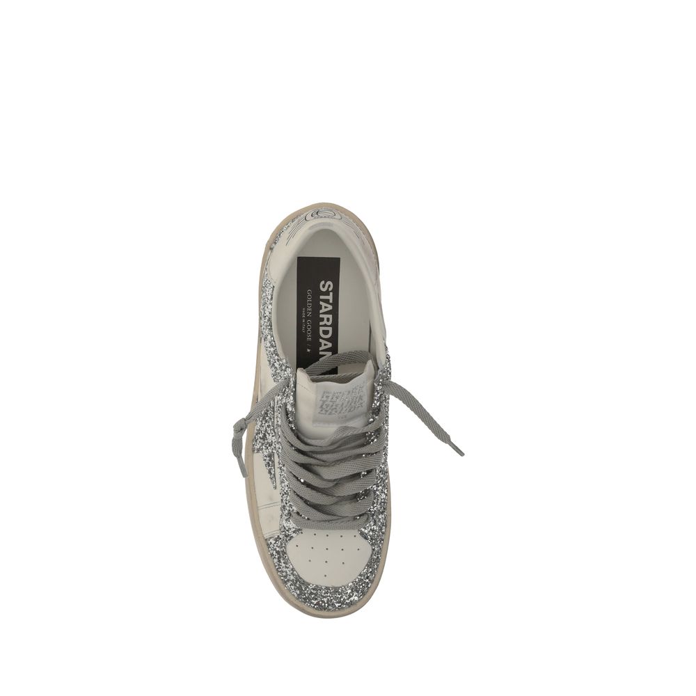 Golden Goose Gray Calf Leather Bos Taurus Low Top Sneakers Golden Goose