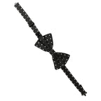 Dolce & Gabbana Black White Polka Dot Adjustable Neck Papillon Bow Tie
