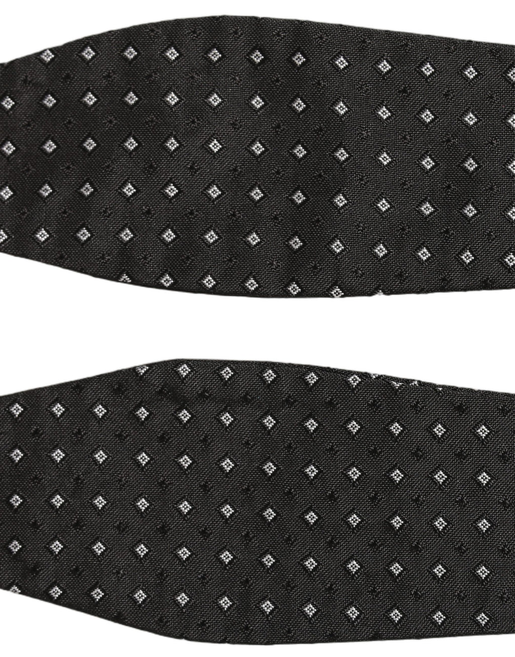 Dolce & Gabbana Black White Polka Dot Adjustable Neck Papillon Bow Tie