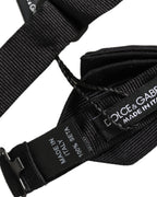 Dolce & Gabbana Men Black 100% Silk Adjustable Neck Papillon Bow Tie