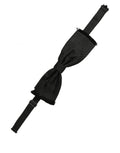 Dolce & Gabbana men's dark gray silk adjustable bow tie with papillon design, featuring a refined and elegant style.