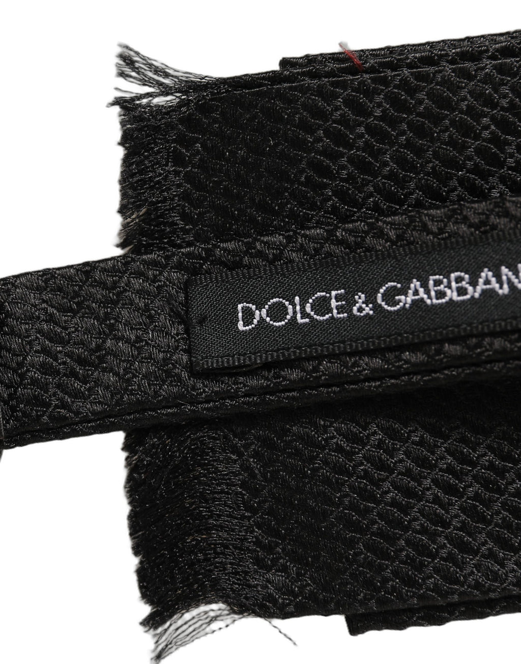 Dolce & Gabbana Men Black 100% SIlk Adjustable Neck Papillon Bow Tie