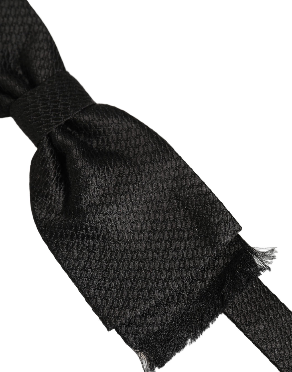 Dolce & Gabbana Men Black 100% SIlk Adjustable Neck Papillon Bow Tie